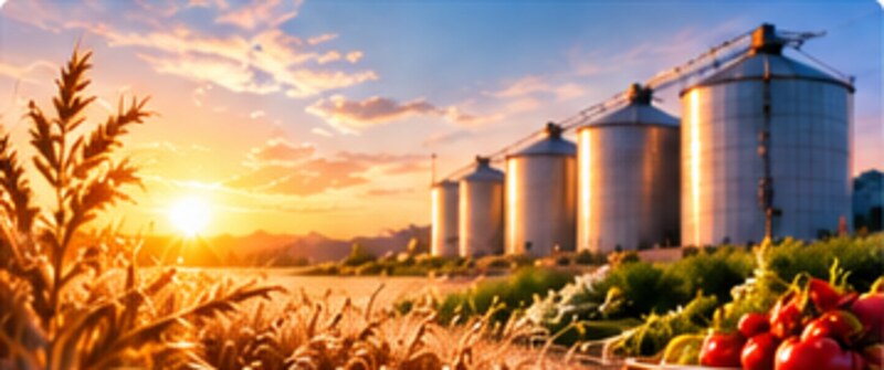 Agricultural fields and modern cultivation facility